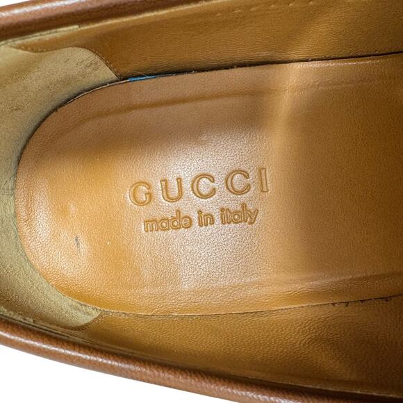 Gucci Horsebit Raffia Loafers Mens 10 Brown Leather Trim Italy main image 8